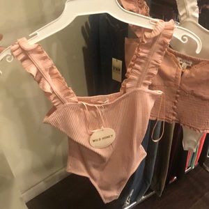Dusty pink wild honey bodysuit
